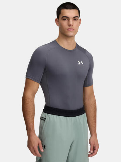 Maglietta da allenamento uomo Under Armour HG Armour Comp castlerock/white