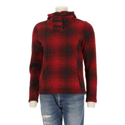 Seconda Mano - Pullover in pile rosso TNF da donna - Stato eccellente