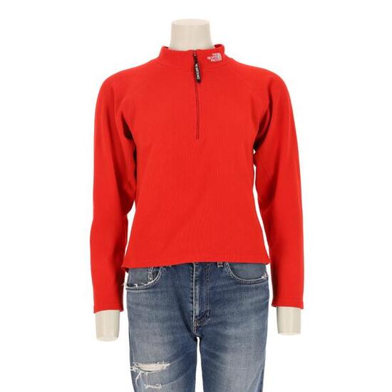 Second life - Damen TNF Roter Fleece-Pullover - In sehr gutem Zustand