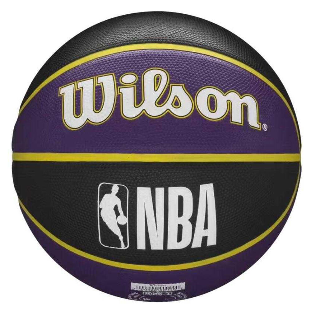 Ballon De Basket Motif/style NBA LOS ANGELES LAKERS (Noir / Violet Clair) Taille 2/3