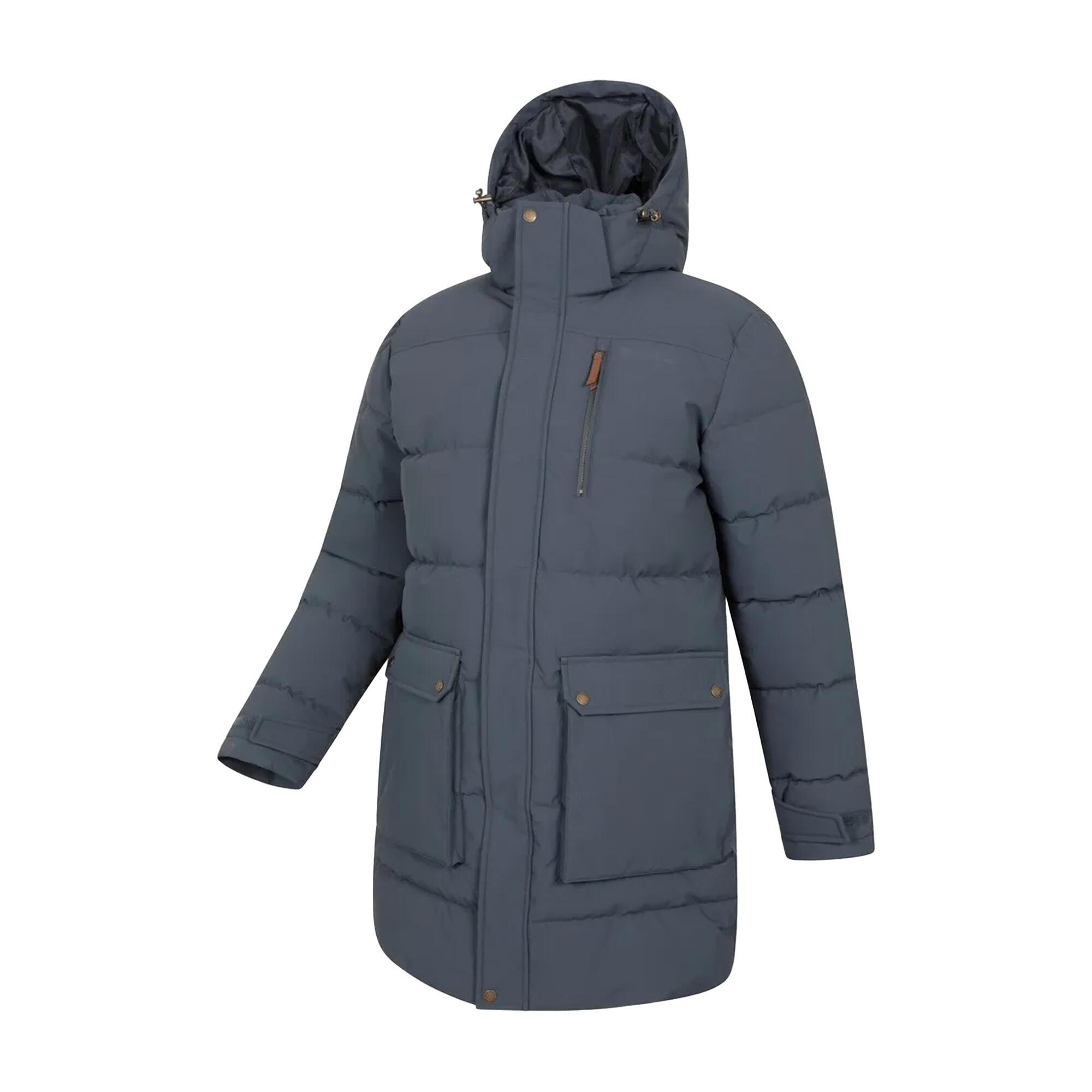 Parka Motif/style Long DIGBY Homme (Bleu Marine) 3/4
