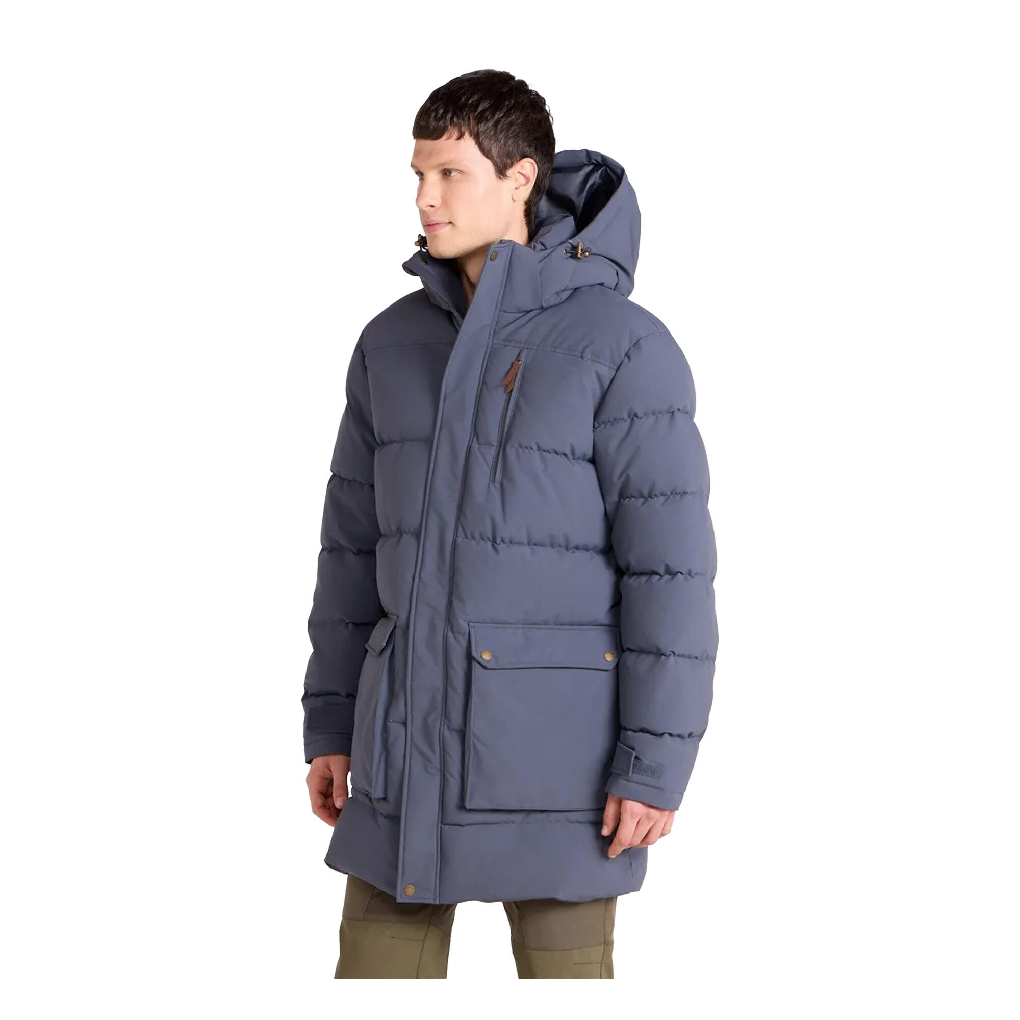 Parka Motif/style Long DIGBY Homme (Bleu Marine) 4/4