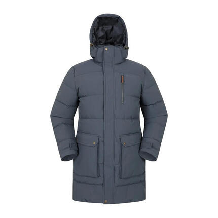 Parka Motif/style Long DIGBY Homme (Bleu Marine)