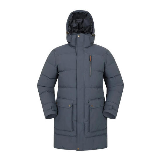 Parka Motif/style Long DIGBY Homme (Bleu Marine)