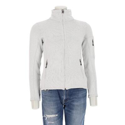 Seconda Mano - Giacca in pile grigia da donna - Stato eccellente