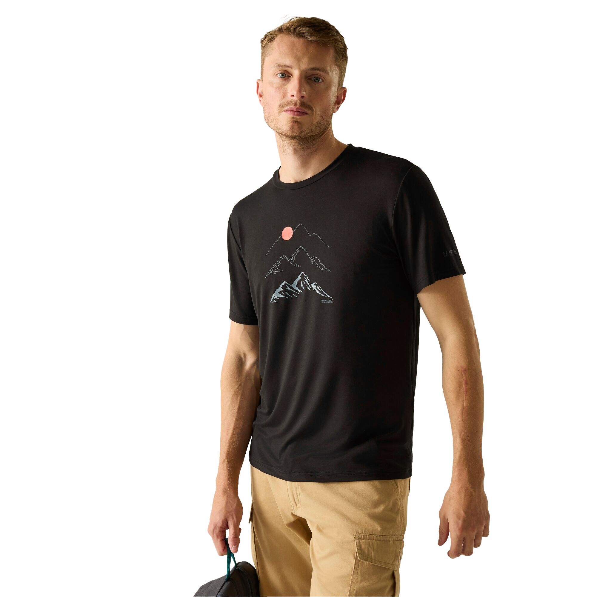 Tricou Drumeții În Natură Regatta Fingal Moon Mountain Bărbați