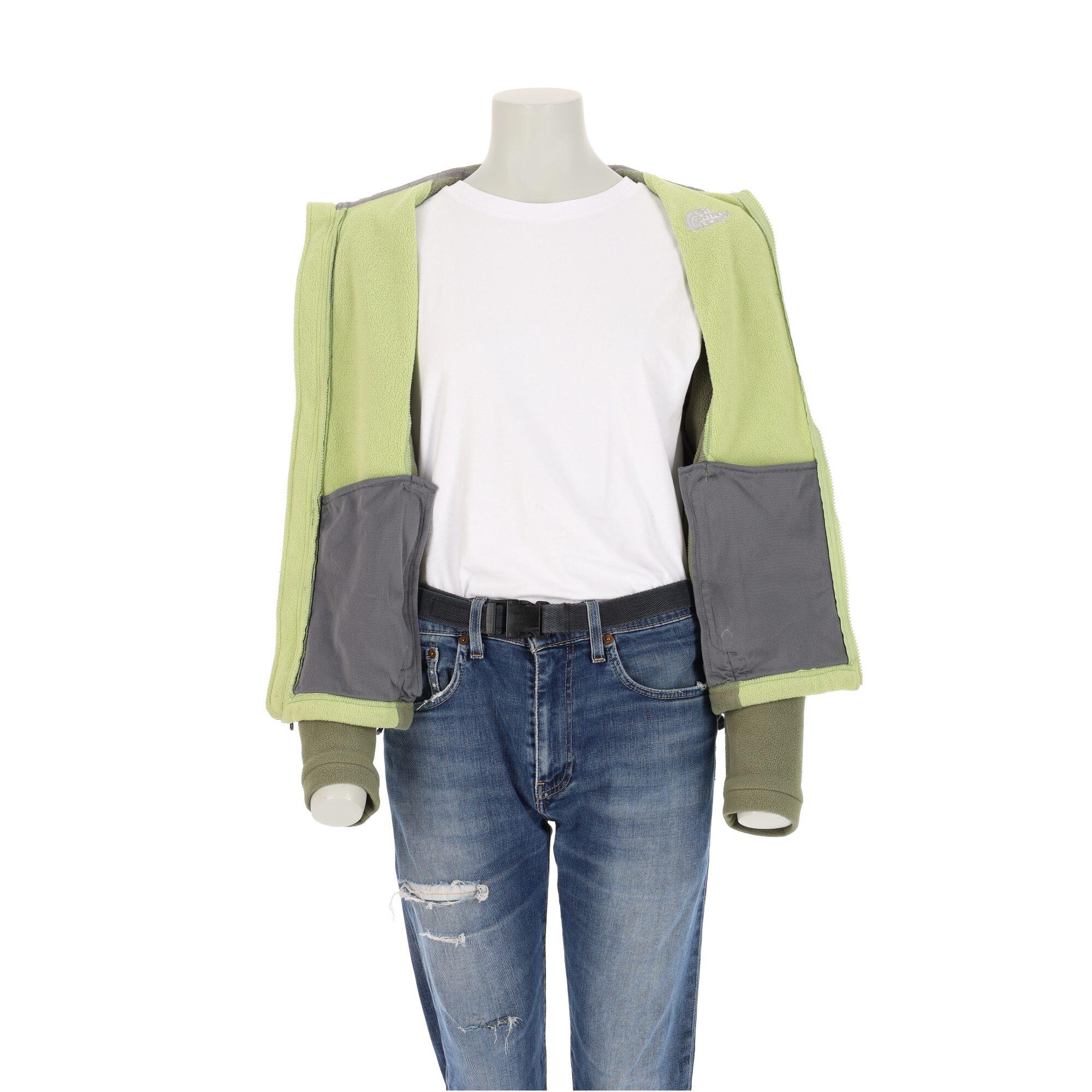 Second life - Damen TNF Khaki Fleecejacke - In sehr gutem Zustand 3/7