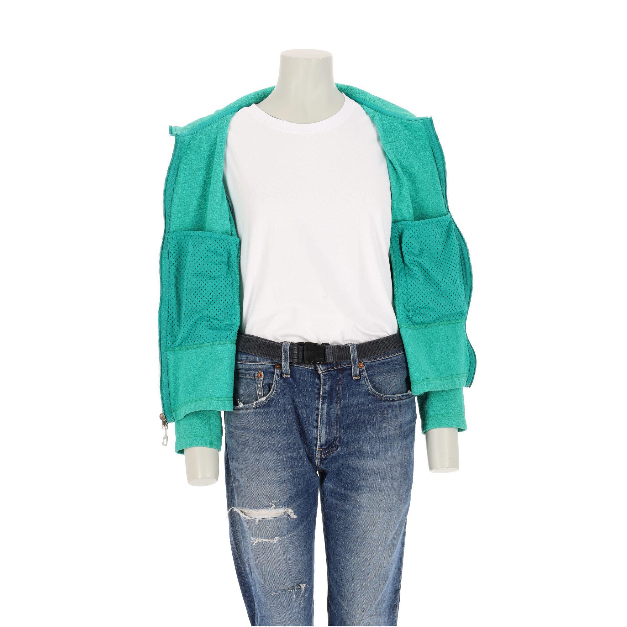Damen grüne Fleecejacke 3/7