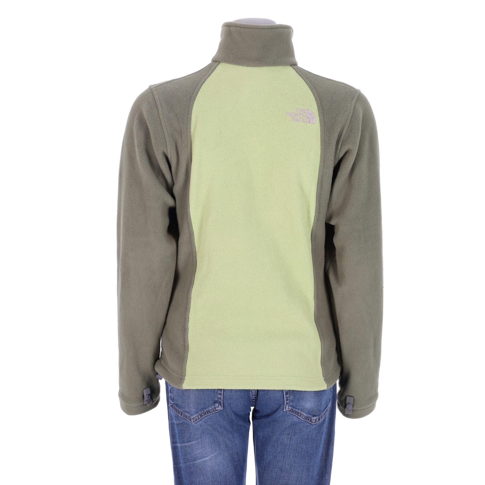 Second life - Damen TNF Khaki Fleecejacke - In sehr gutem Zustand 2/7