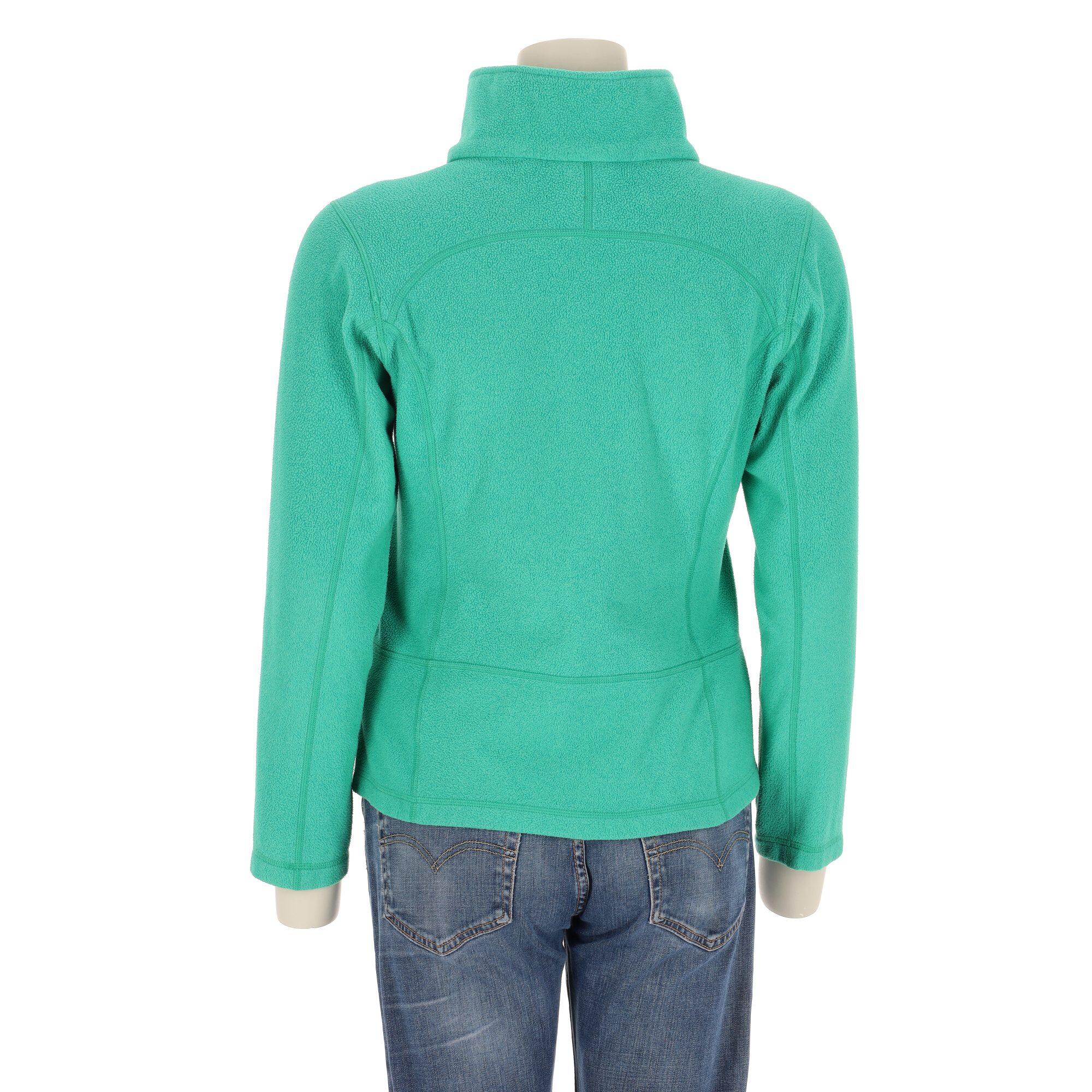 Damen grüne Fleecejacke 2/7