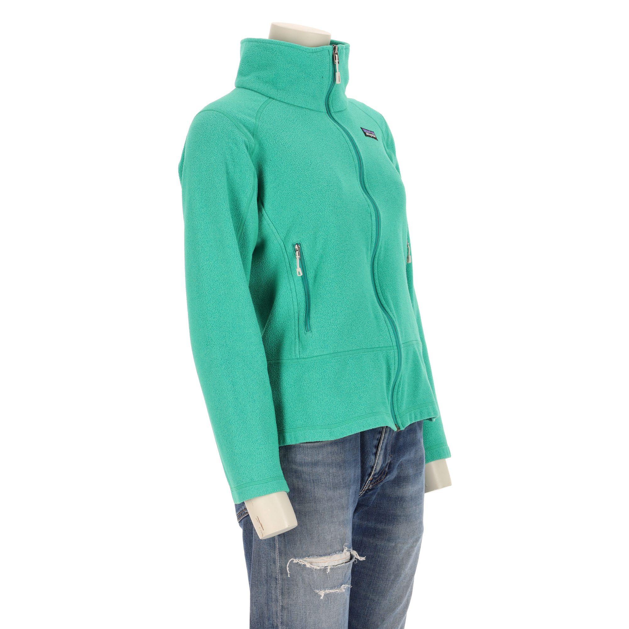 Damen grüne Fleecejacke 7/7