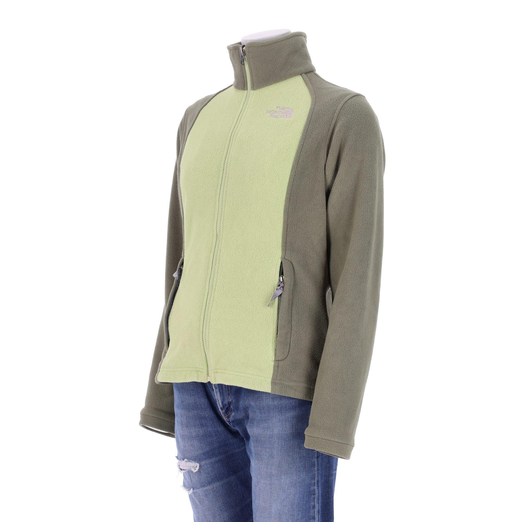 Second life - Damen TNF Khaki Fleecejacke - In sehr gutem Zustand 4/7
