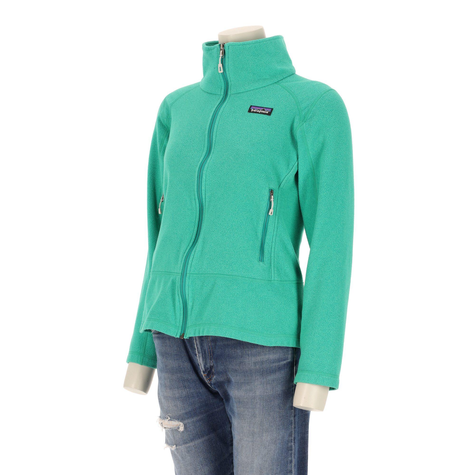 Damen grüne Fleecejacke 4/7