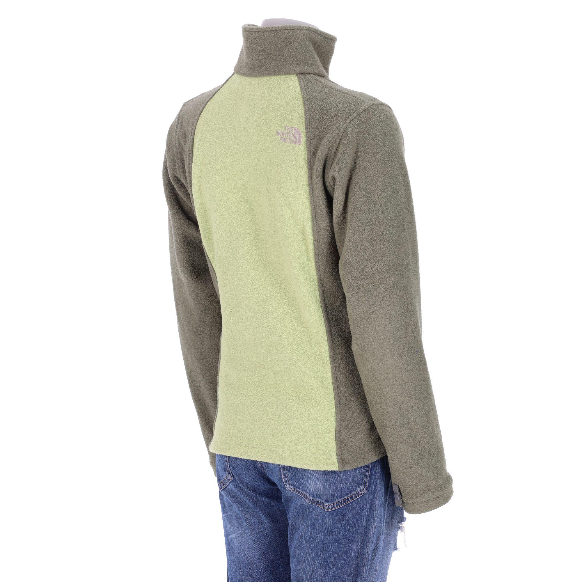 Second life - Damen TNF Khaki Fleecejacke - In sehr gutem Zustand 6/7