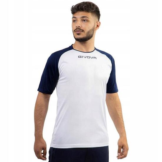 Tshirt CAPO Homme (Blanc / Bleu Marine)