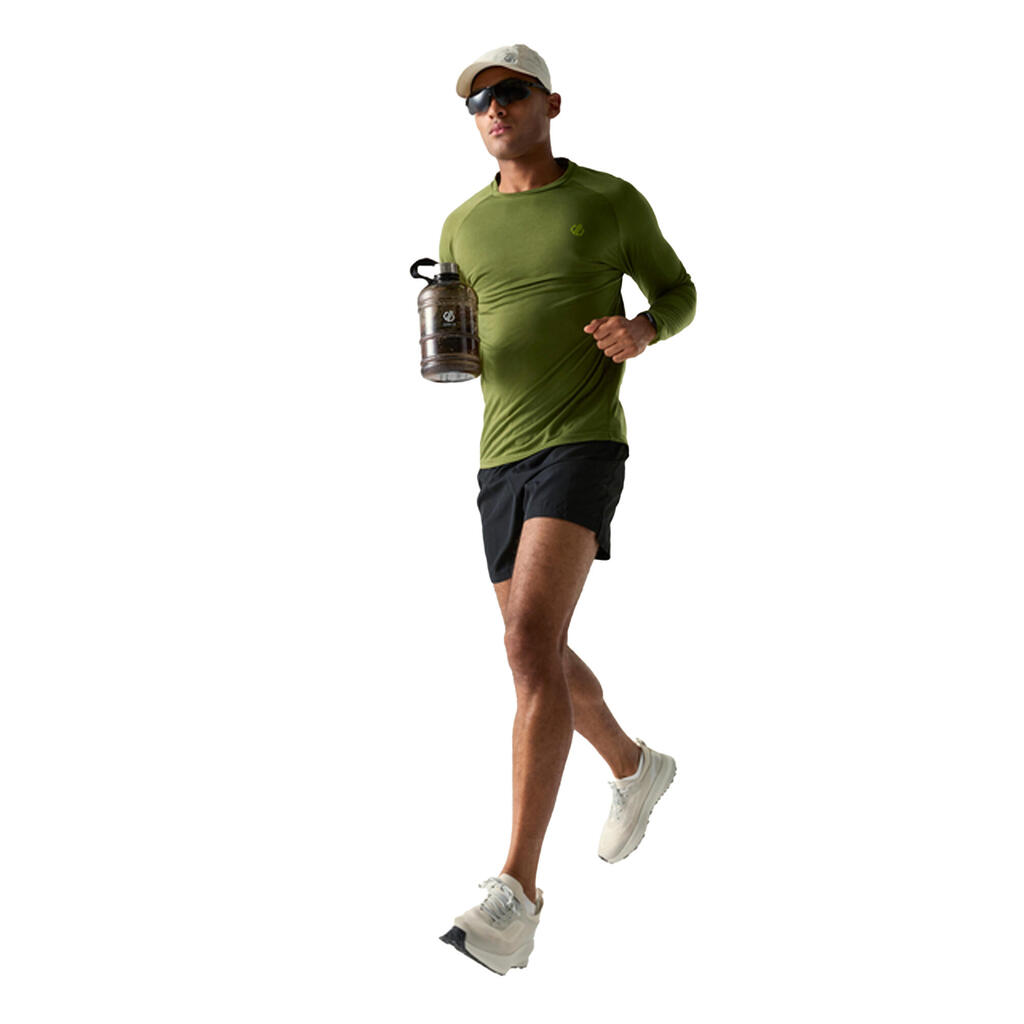 Mens Agile LongSleeved TShirt (Nephrite Green Solid)