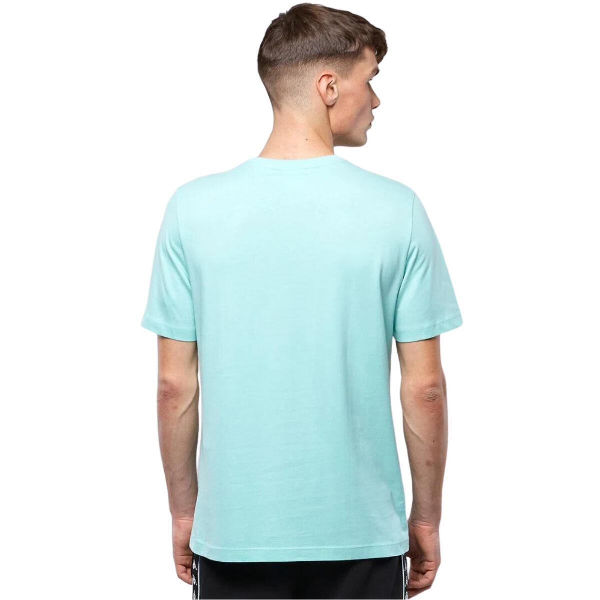 Camiseta Diseño Logotipo Bordado para Hombre Azul 3/3