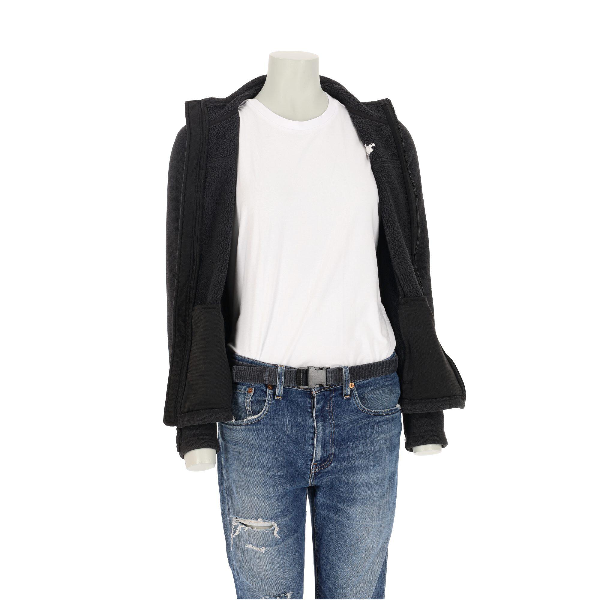 Damen TNF Schwarze Fleecejacke 3/7