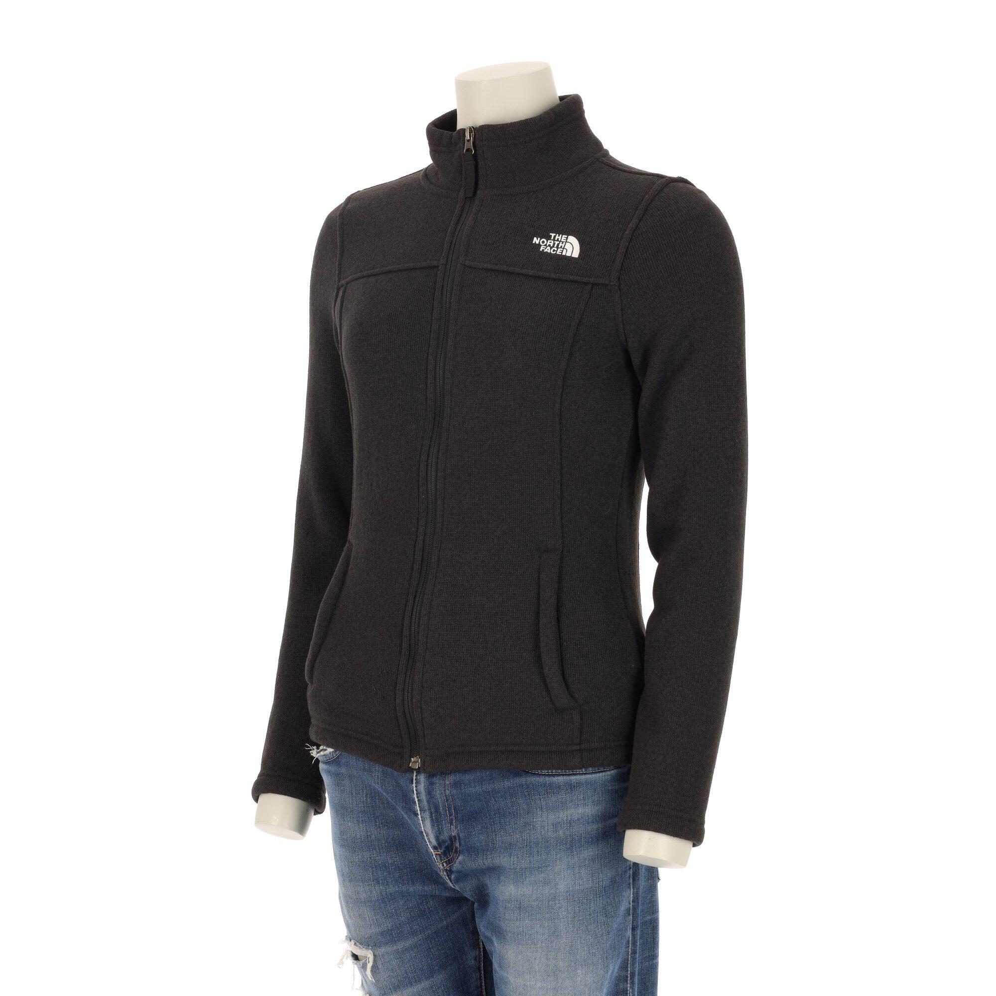 Damen TNF Schwarze Fleecejacke 4/7