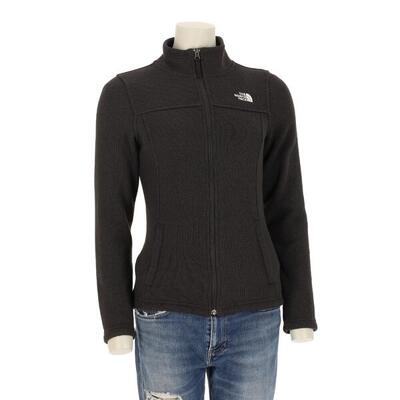 Tweedehands - dames tnf zwarte fleece jas - als nieuw