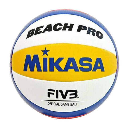 Ballon De Volleyball Plage PRO BV550C (Blanc / Bleu / Orange) Taille 5