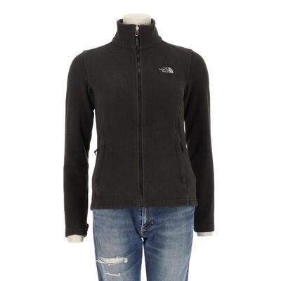 Tweedehands - dames tnf zwarte fleece jas - zeer goede staat
