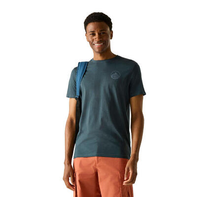 Heren breezed lijn art tshirt (nachtelijke hemel)
