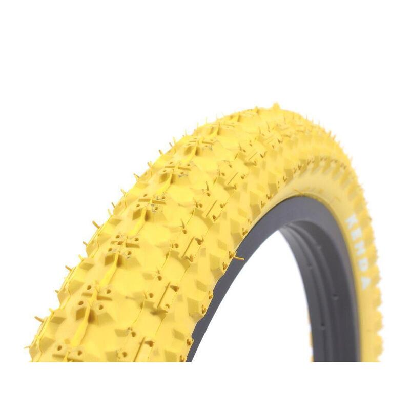 Set cauciucuri BMX KENDA 20 inch x 2,25 inch galben + cameră AV