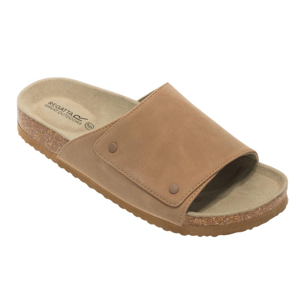 Womens/Ladies Coasten Sliders (Burnt Tan)