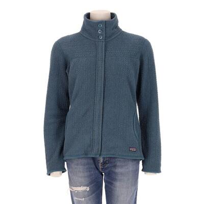 Tweedehands - dames turquoise fleece jas - zeer goede staat