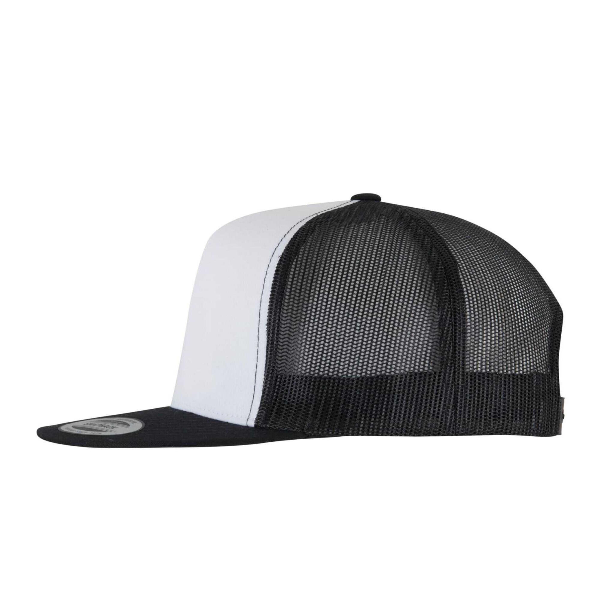 "Classic" Trucker Cap für HerrenDamen Unisex Damen und Herren Schwarz/Weiß 3/4