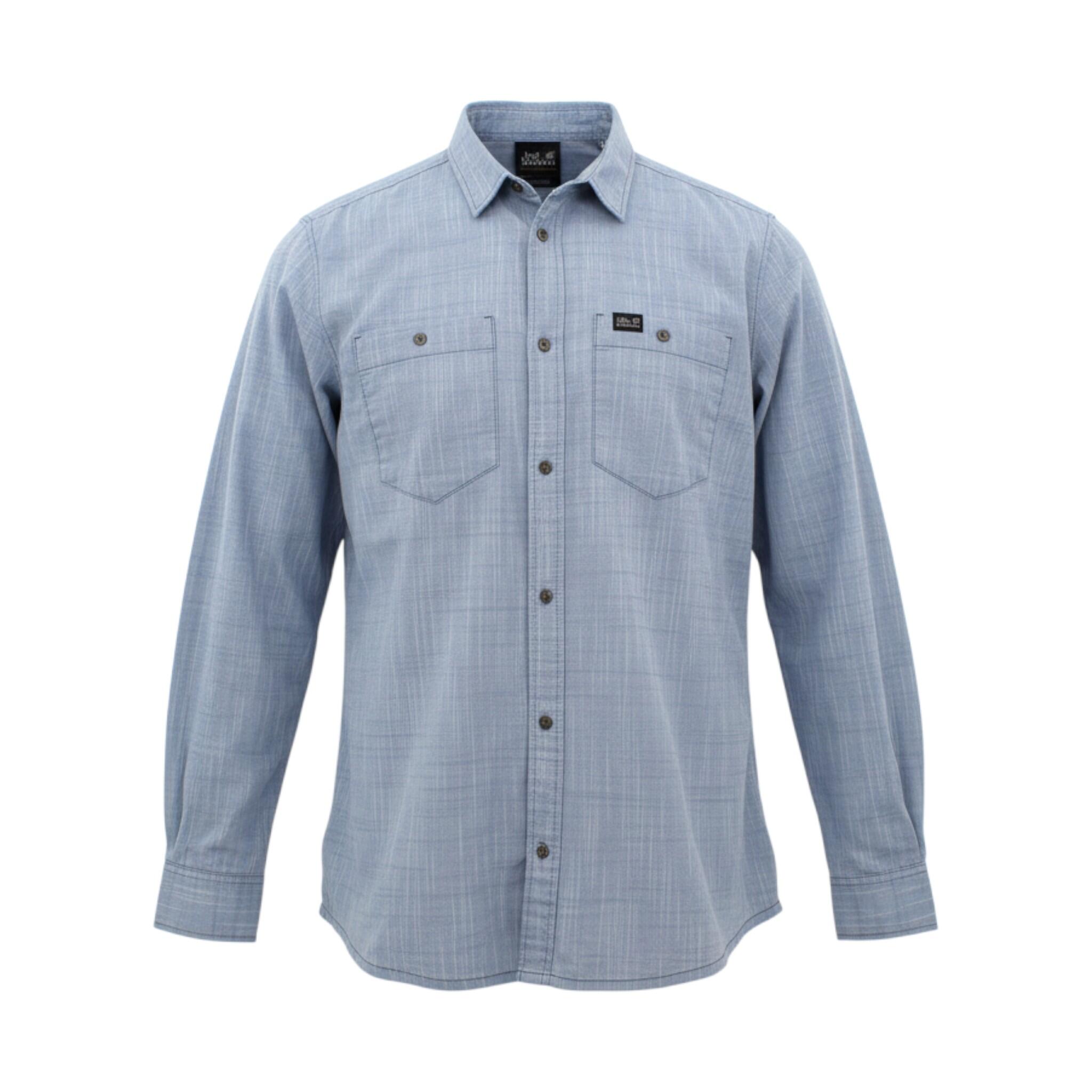Langarmshirt Emerald Lake Roll Up in Blau 1/3