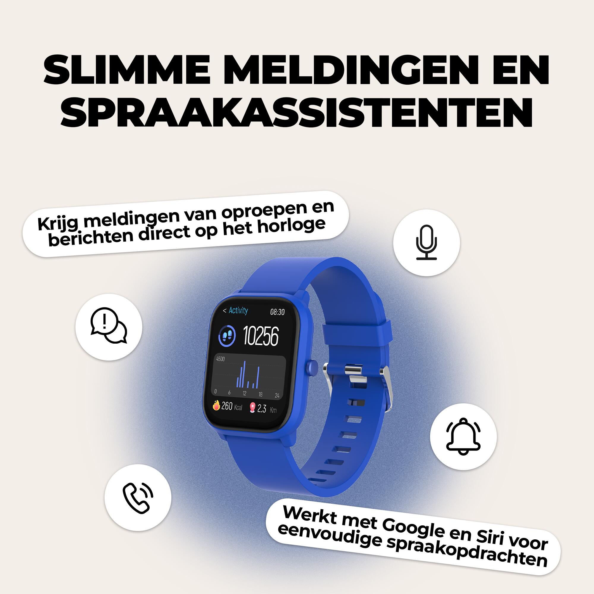 Smartwatch - Kids - Bellen/SMS/Whatsapp - 130+ sportmodi - SWK120BU 3/7
