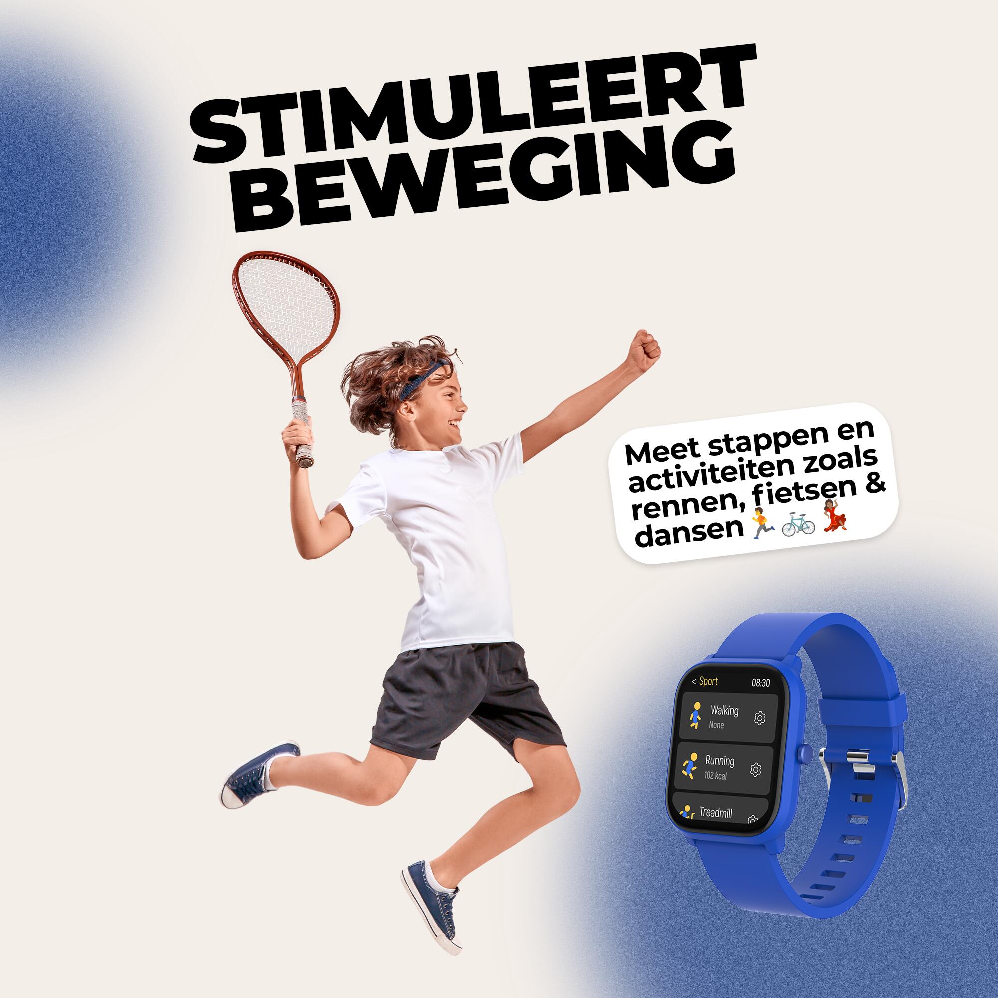 Smartwatch - Kids - Bellen/SMS/Whatsapp - 130+ sportmodi - SWK120BU 2/7