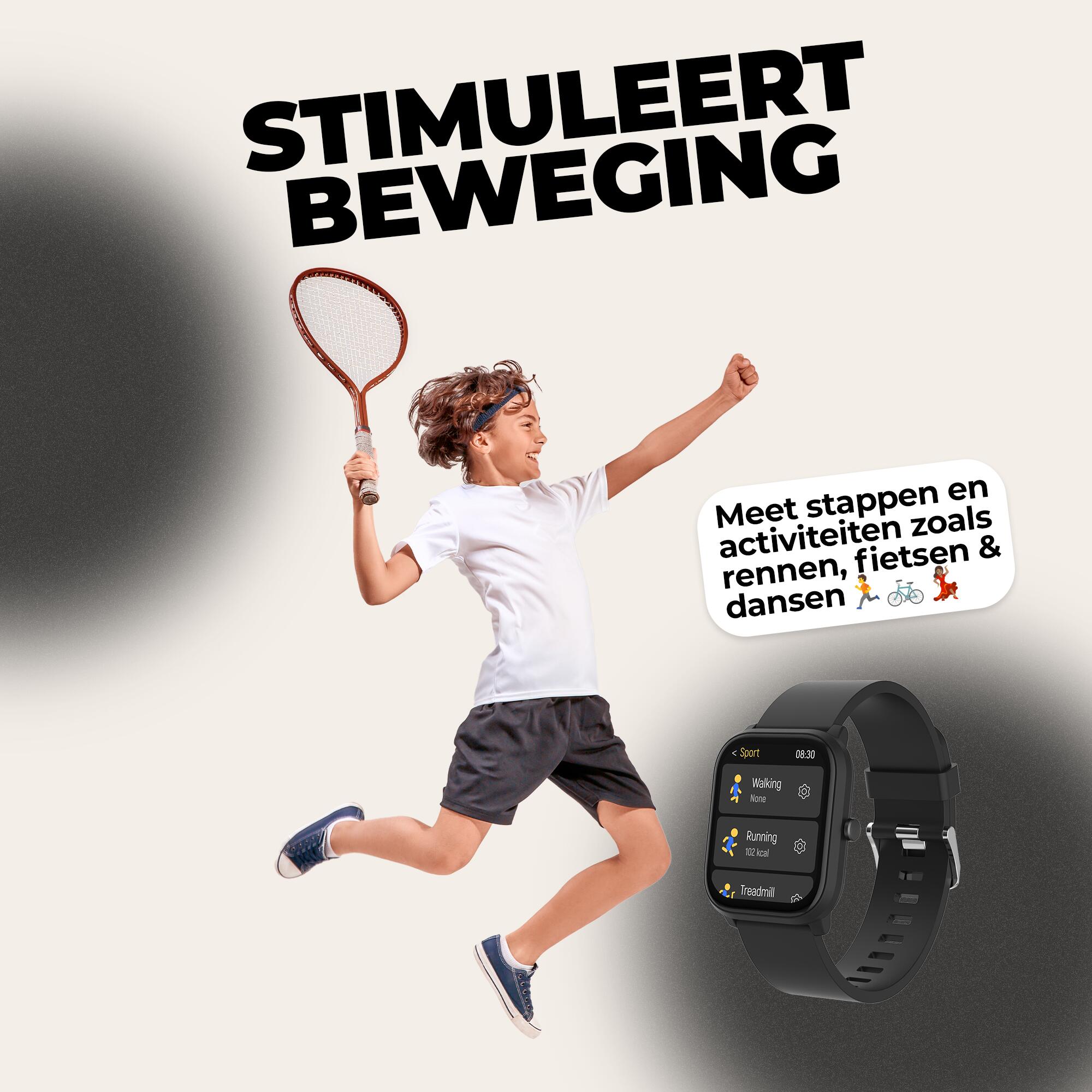 Smartwatch - Kids - Bellen/SMS/Whatsapp - 130+ sportmodi - SWK120B 4/7