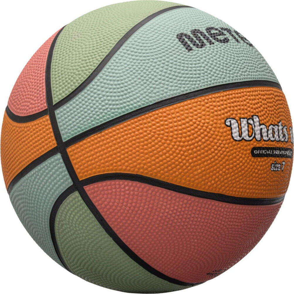 Balón de baloncesto Meteor What's Up - Talla 7, goma antideslizante 2/6