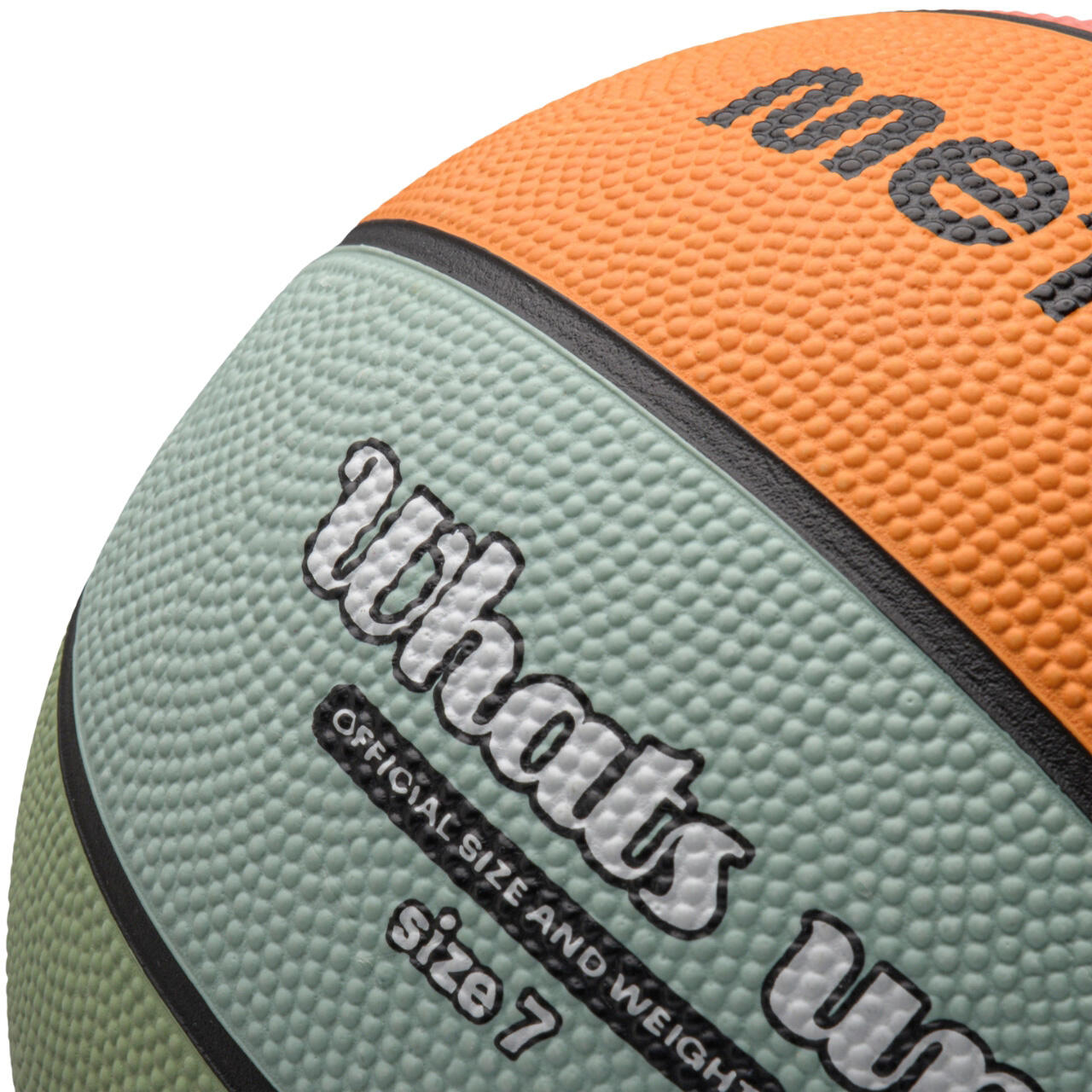 Balón de baloncesto Meteor What's Up - Talla 7, goma antideslizante 4/6