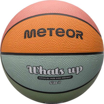 Ballon de basket Meteor What's Up - Taille 7, caoutchouc antidérapant
