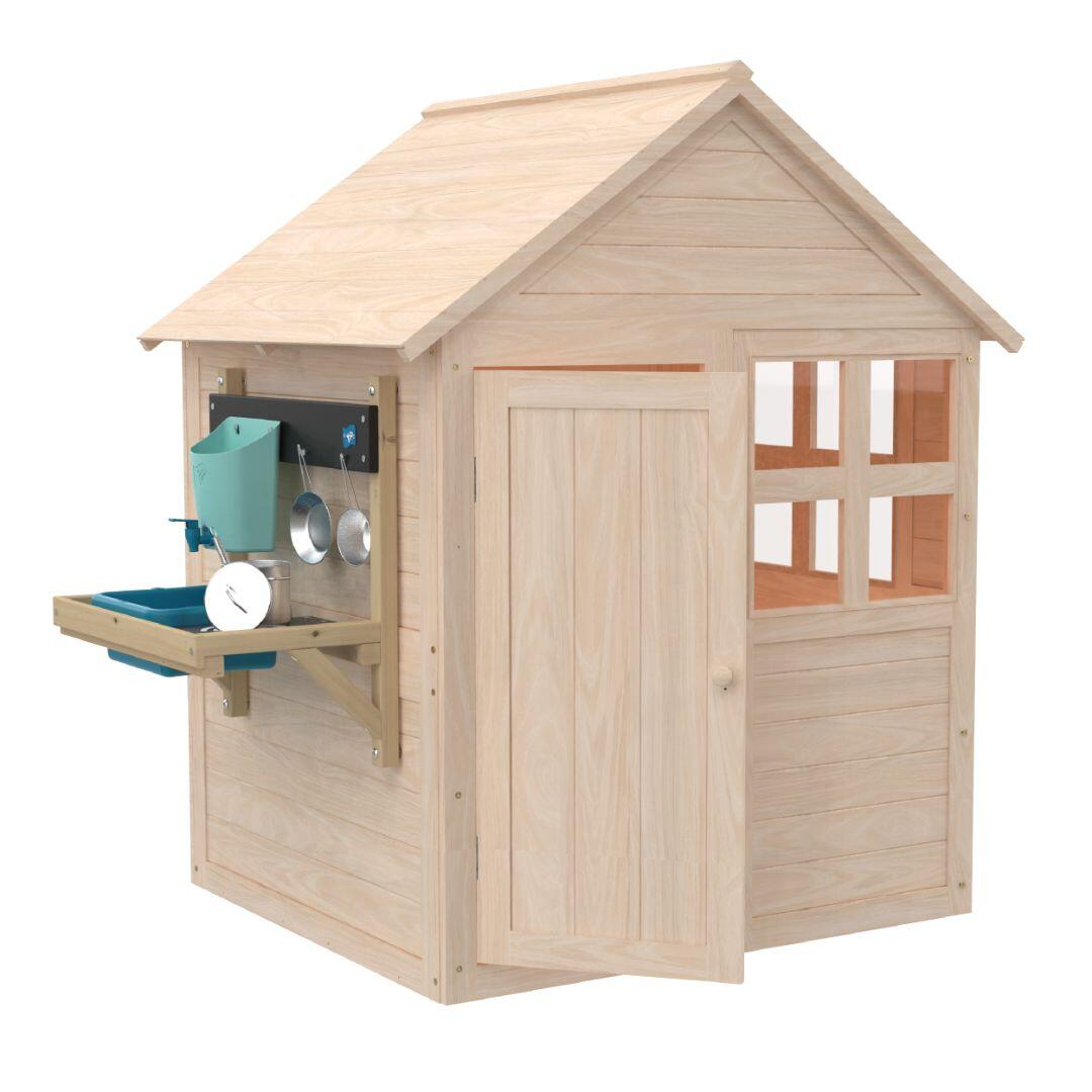 Kinderhuisje met vloer en keuken BOUTON D'OR COTTAGE bruin FSC® 5/5