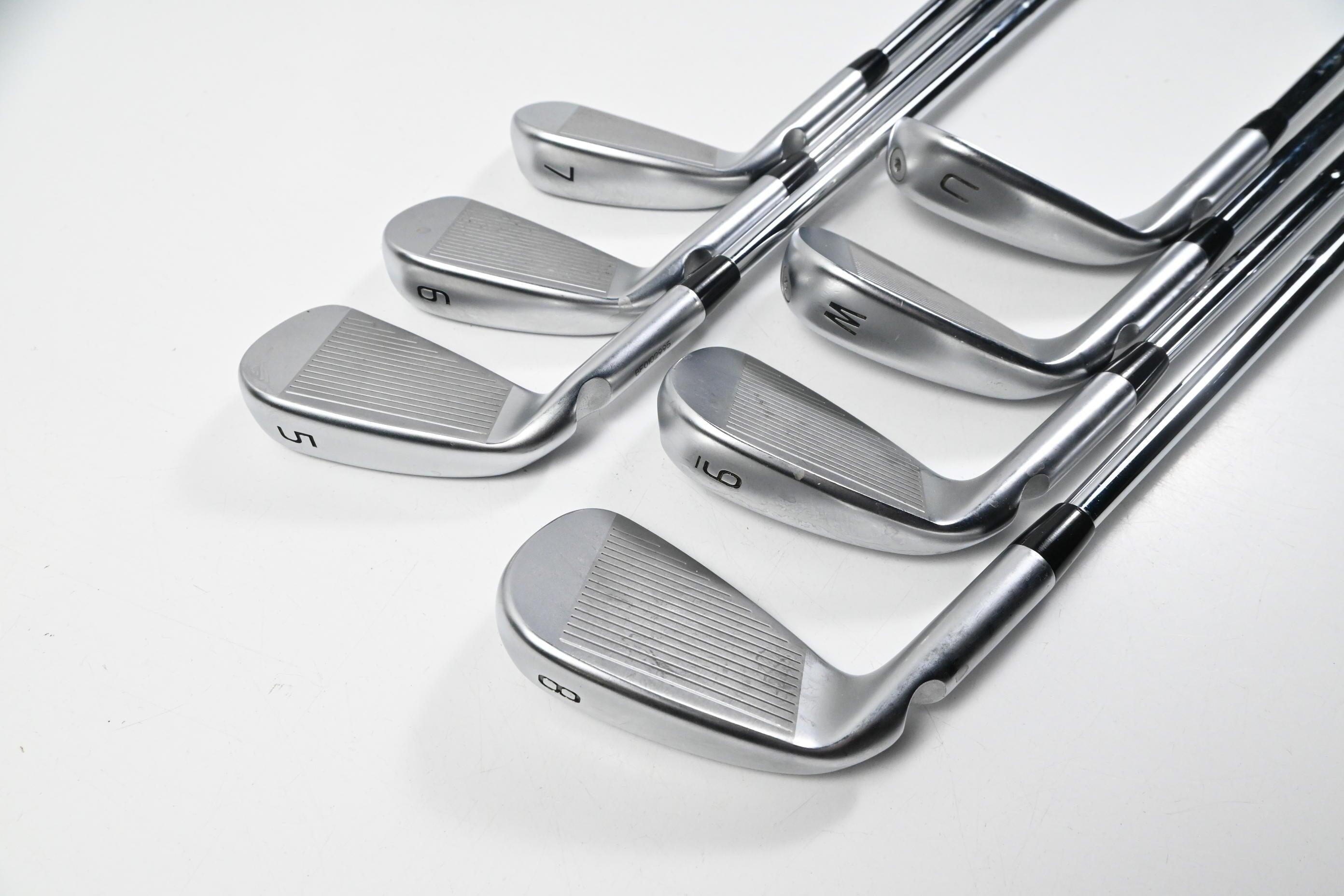 Set De Fers De Golf Ping S55 4-PW - Flex X (extra Stiff), Shafts KBS Tour 130, Point Noir, Reconditionné