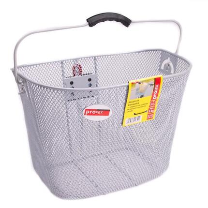 Koszyk rowerowy na kierownicę Profex przedni, odpinany, z uchwytem