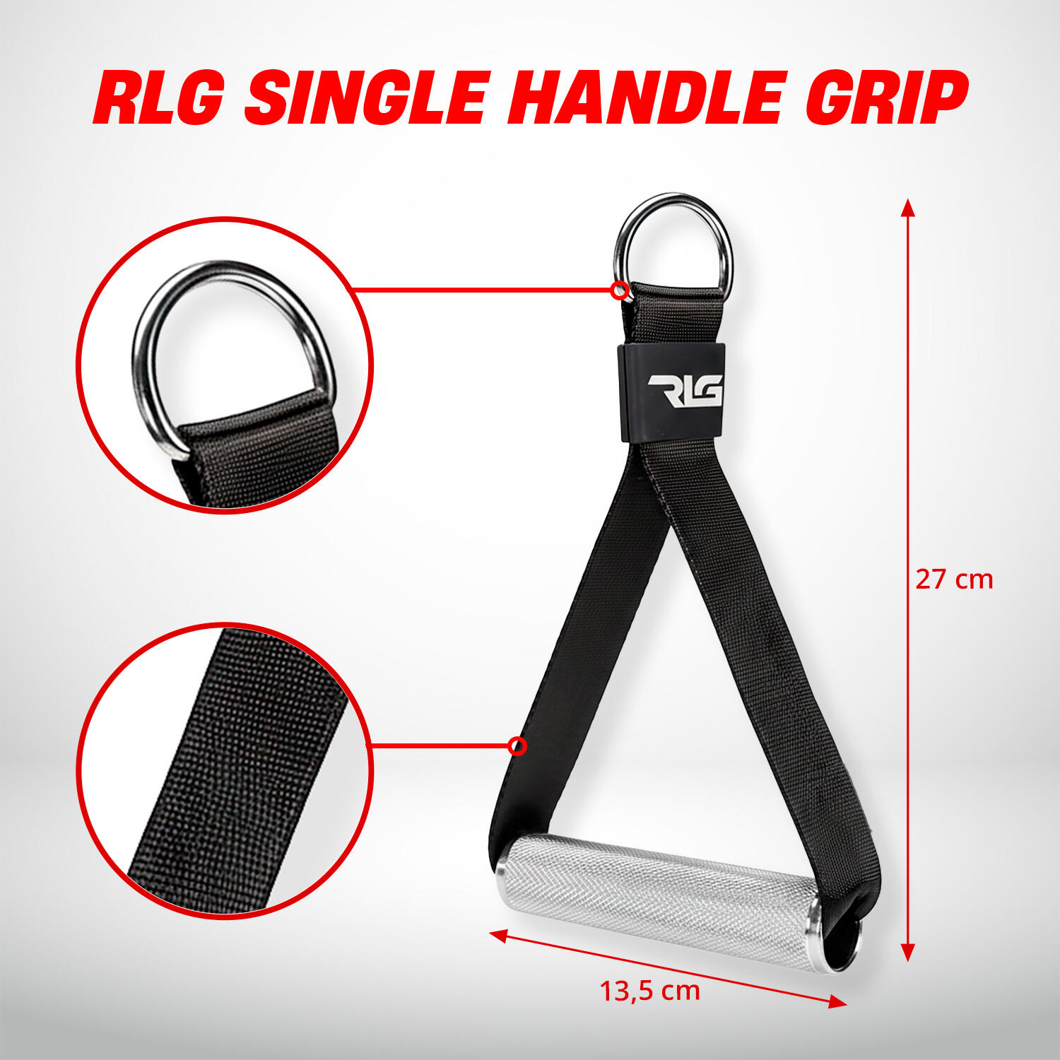 Agarres Unilaterales de Aluminio para Poleas de Gimnasio RL Grips 5/6