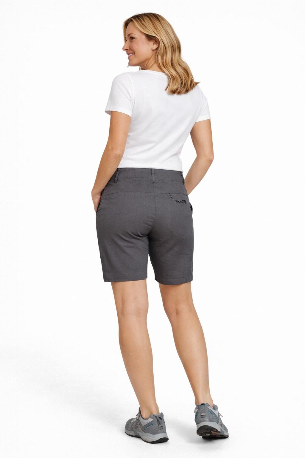 Wander- und Outdoorshorts Hemp-Mix Brita Damen Atmungsaktiv Robust 2/4