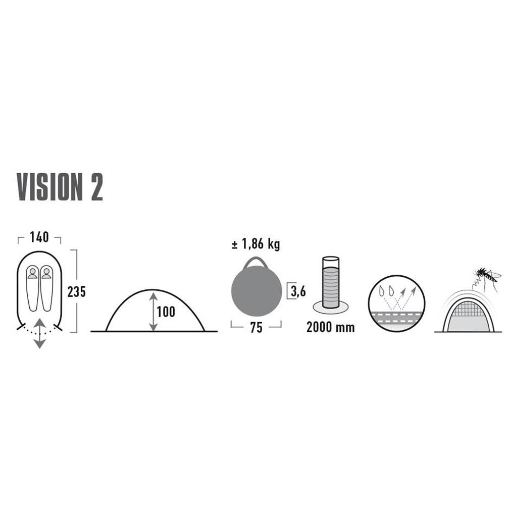 Tenda pop-up High Peak Vision 2 6/8