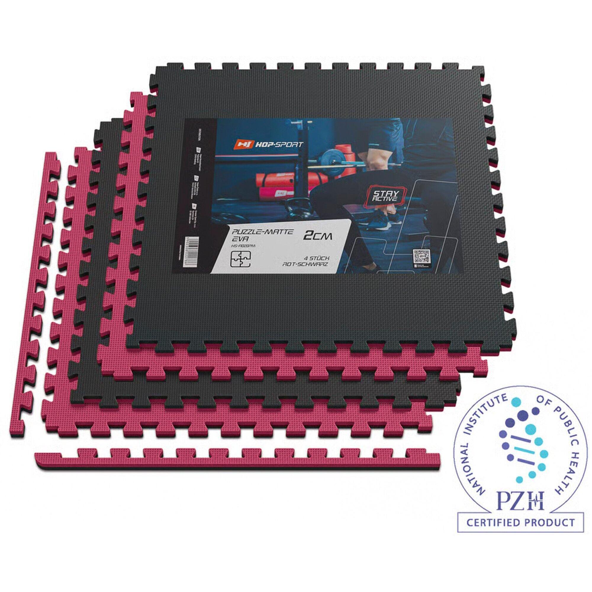 HOP-SPORT Podložka puzzle 2 cm Hop-Sport - 12 ks 240 × 180 cm