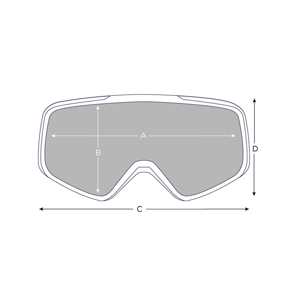Masque de Ski Cylindrique BEDROCK PLUS - Verre Cat 2 - Adulte 4/5