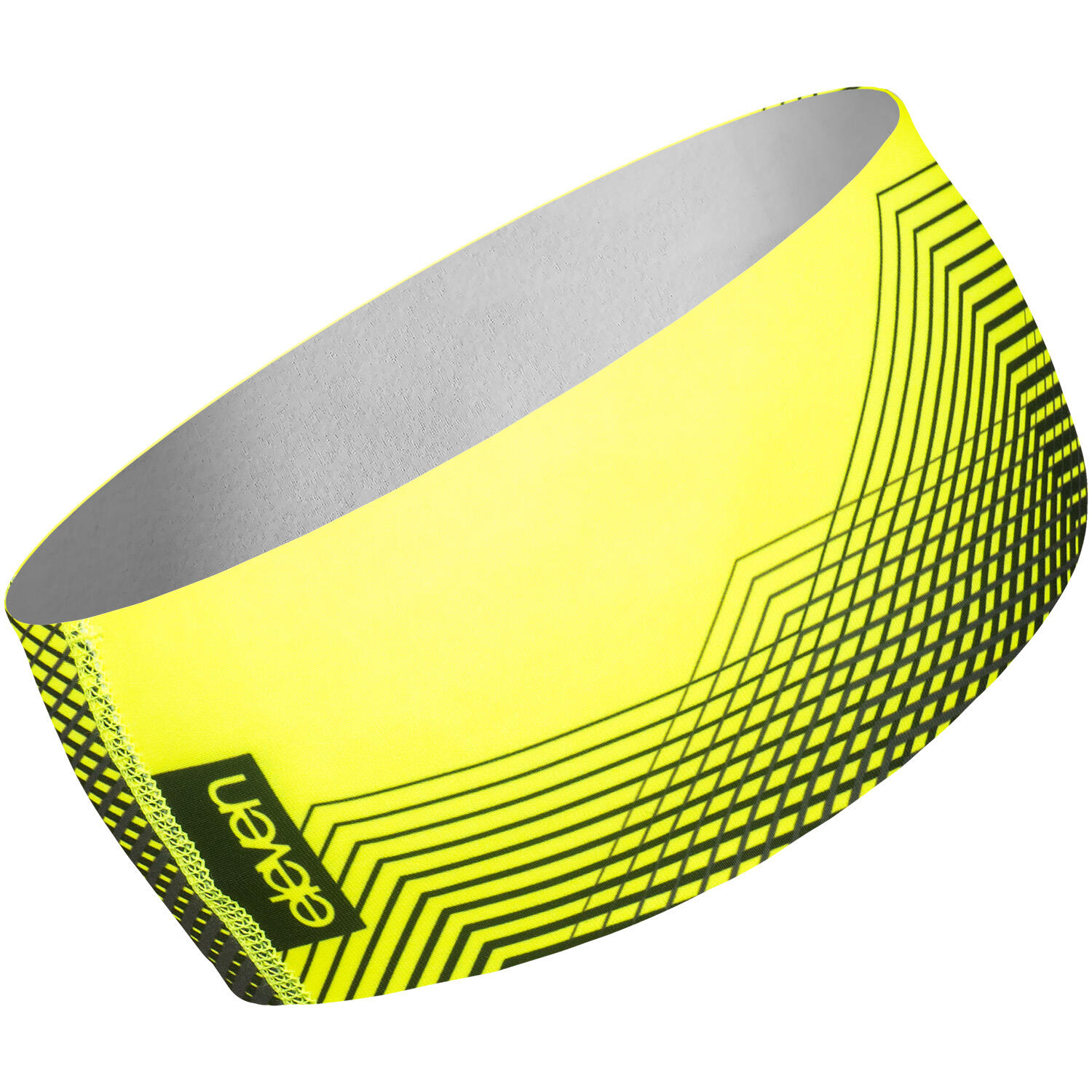 Sportstirnband Eleven Dolomiti Vortex – gelb/schwarz 3/4