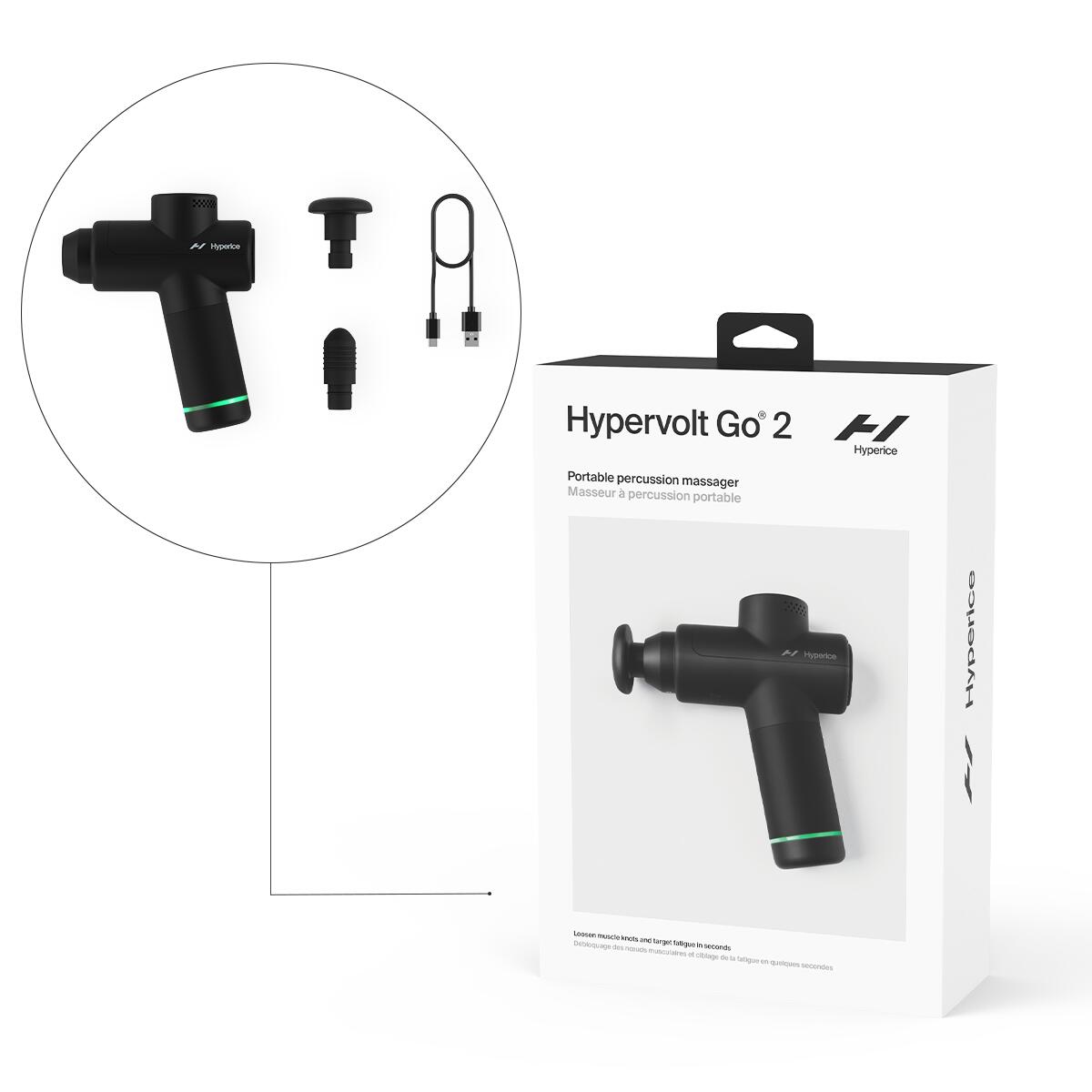 Pistolet de Massage Hyperice Hypervolt Go 2 Noir 7/7