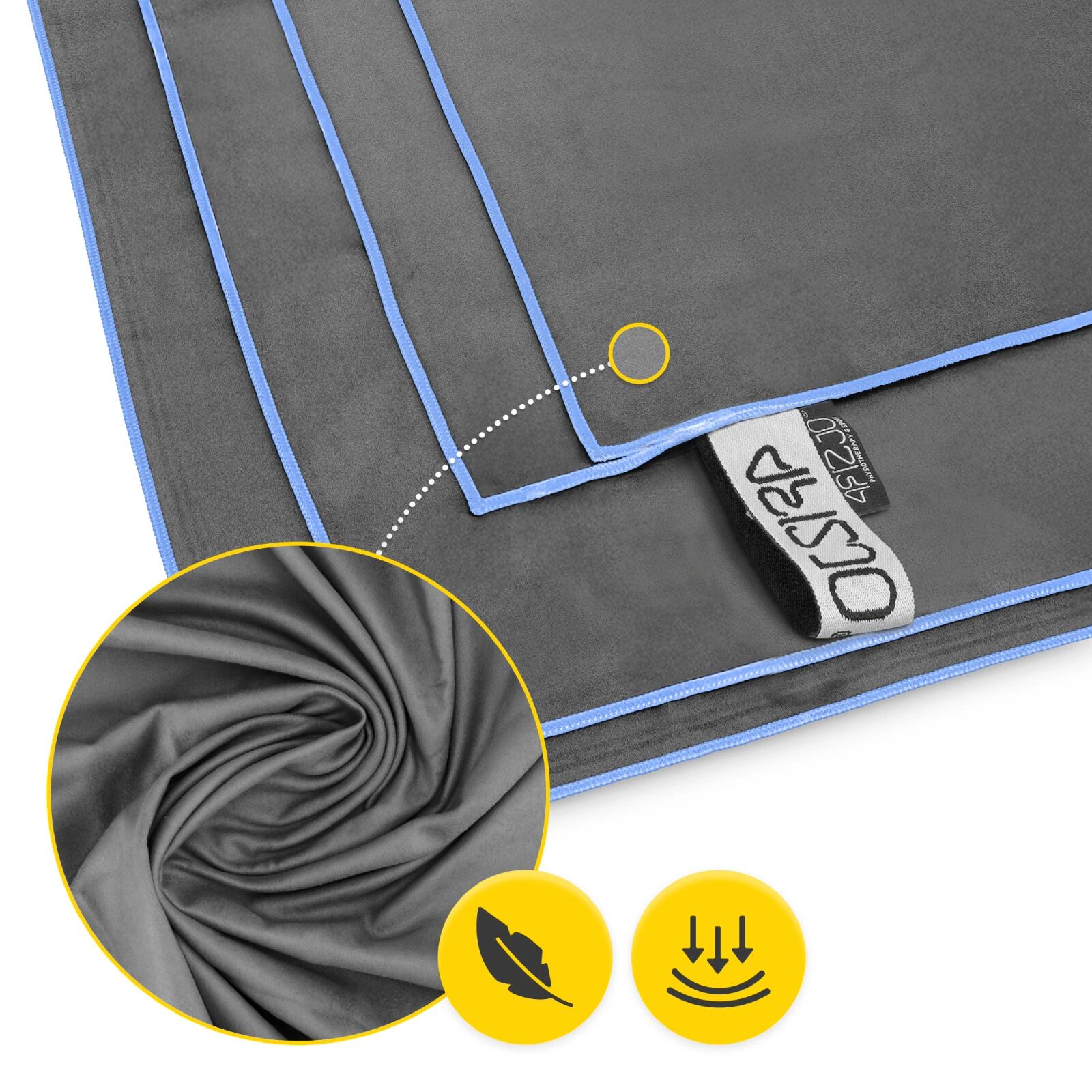 Mikrofaser Handtuch 90x50 cm Schnelltrocknend Sporthandtuch Fitness 4FIZJO 6/7