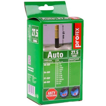 Dętka rowerowa antyprzebiciowa Profex 27,5'x2,1-2,35 wentyl Auto 48 mm